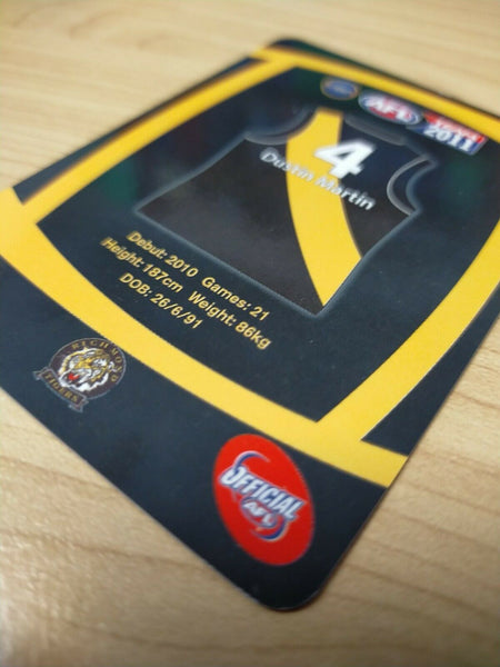 2011 Teamcoach Prize Cards Team Set ERROR CARDS NOT EMBOSSED Richmond