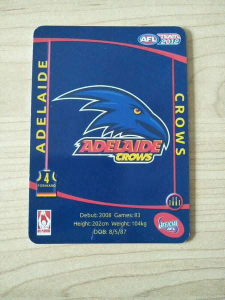 2012 AFL Teamcoach Prize Card Kurt Tippett Adelaide