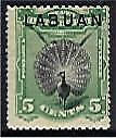 Labuan North Borneo Malayan States SG 65c 5c green peacock bird Perf 12-13 MLH