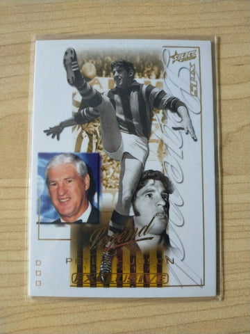 2002 Select AFLPA SPX Legend Card Peter Hudson LC2