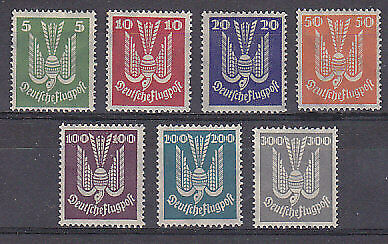 Germany SG  358-64  Air 1924 Set of 7 Michel 344-350 MLH