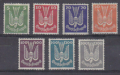 Germany SG  358-64  Air 1924 Set of 7 Michel 344-350 MLH