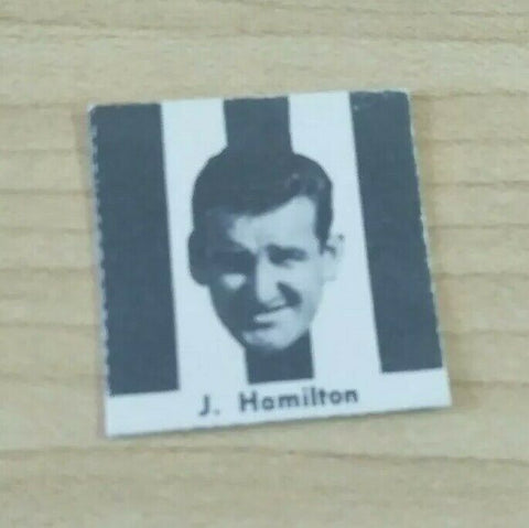 VFL 1956 Argus Newspaper Fireside Footballers Collingwood J Hamilton Football Card