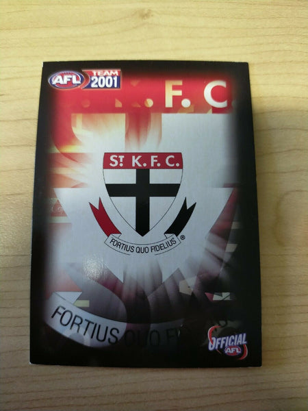 2001 Teamcoach Gold Prize Card St Kilda 250 Robert Harvey