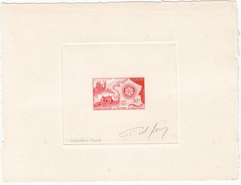 France SG 1235 Rotary Issue in bright red Die Proof Only 5 exist