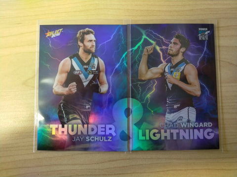 2016 Select Thunder & Lightning Port Adelaide Set Jay Schulz & Chad Wingard