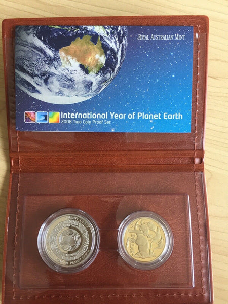 Australia 2008 Royal Australian Mint Planet Earth 2 Coin Proof Set