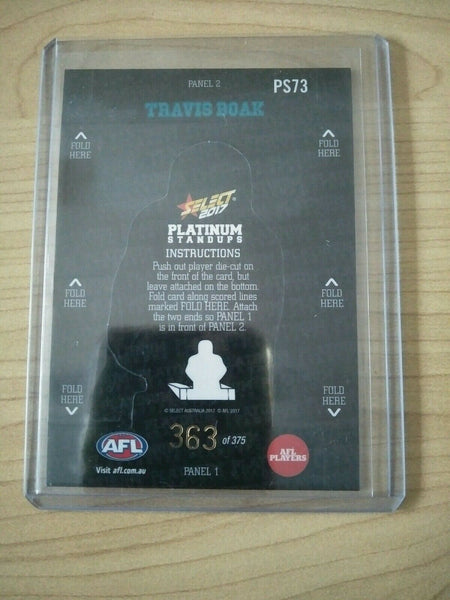 2017 AFL Select Platinum Standups Travis Boak Port Adelaide No. 363/375