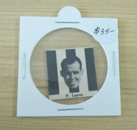 VFL 1956 Argus Newspaper Fireside Footballers Collingwood P Lucas Football Card