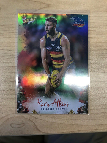 AFL 2018 Select Christmas Holofoil Card X1 - Adelaide Rory Atkins