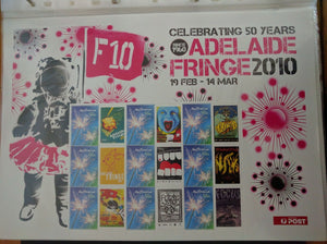 Australia Post 55c Souvenir Sheet - Adelaide Fringe 2010 Celebrating 50 Years