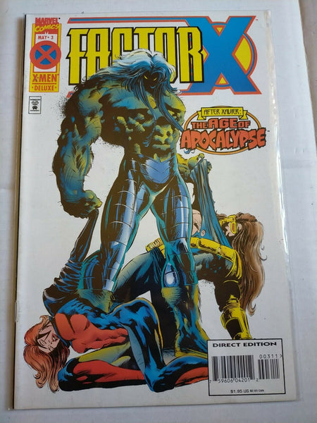 Marvel 3 May 1995 Factor X Comic X-Men Deluxe