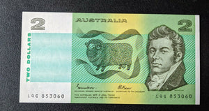 Australia 1985 R-89L $2 Johnston/Fraser Last Prefix