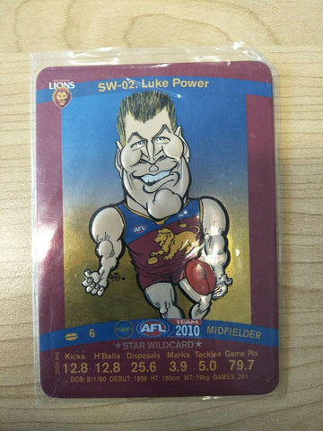 2010 Teamcoach Star Wildcard Luke Power Brisbane Lions SW-02