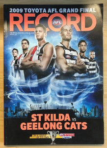 2009 AFL Grand Final Football Record St Kilda v Geelong