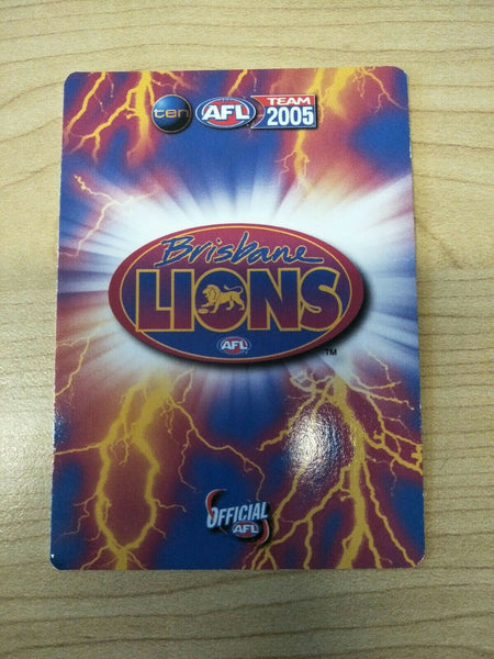 2005 Teamcoach Gold Premium Prize Card Jamie Charman Brisbane