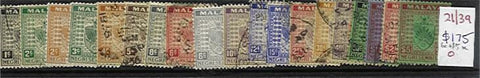 Negri Sembilan Malayan States SG 21/39 Set to $2 used, $5 mint