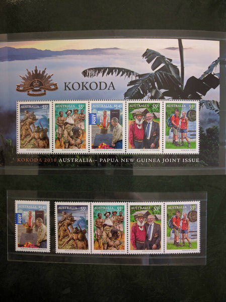 Australia Post Kokoda 2010 Joint Issue with PNG Stamp Pack