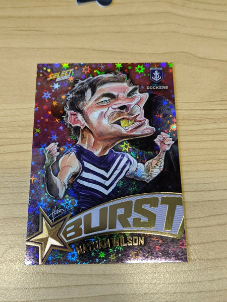 2020 AFL Footy Stars Galactic Burst Nathan Wilson Fremantle 130/210