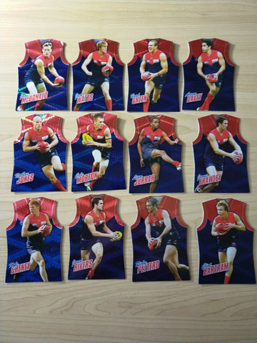 2010 Select Champions Jersey Die Cut Melbourne Team Set Of 12 Cards