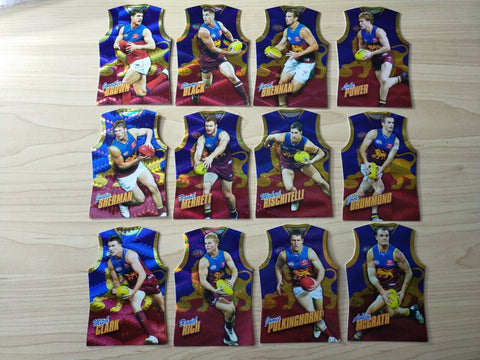 2010 Select Champions Jersey Die Cut Brisbane Team Set Of 12 Cards