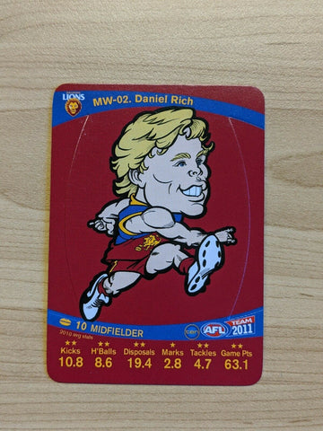 2011 Magic Wildcard Printing Error Daniel Rich Brisbane Lions