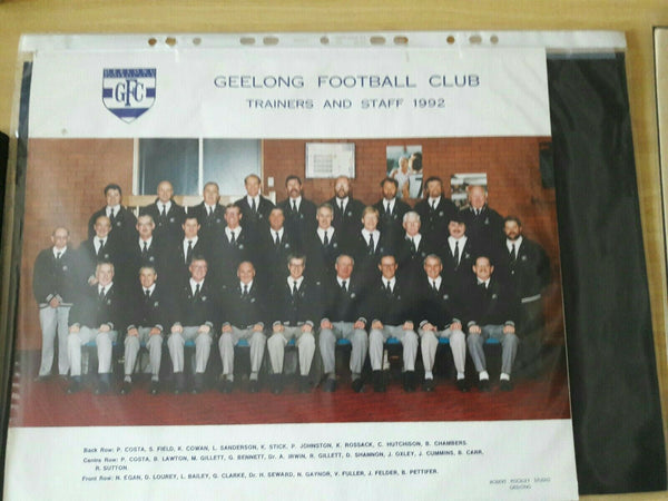 AFL 1992 Geelong Football Club Trainers and Staff Photo