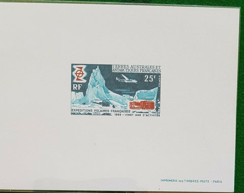 French Antarctic Territory TAAF SG 52 French Polar Expeditions Deluxe proof