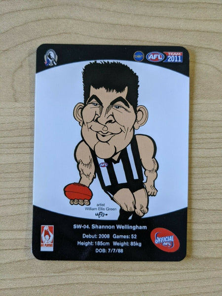 2011 Teamcoach Sample Star Wildcard SW-04 Sharrod Wellingham Collingwood