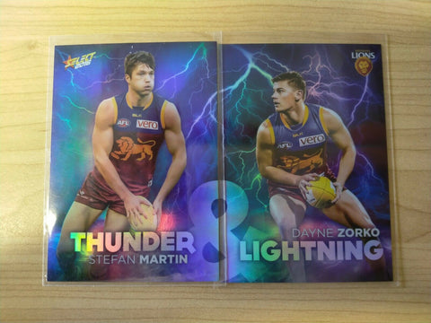 2016 Select Thunder & Lightning Brisbane Set Stefan Martin & Dayne Zorko