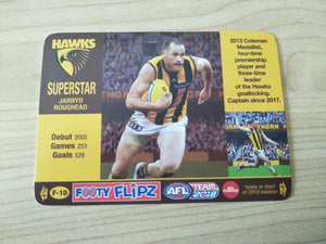 2018 Teamcoach Footy Flipz Card Hawthorn Jarryd Roughead/Robert Dipierdomenico