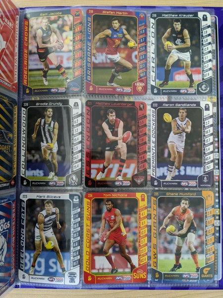 2016 AFL Teamcoach Official ALBUM & Full Set Football Base Cards