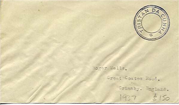 Tristan da Cunha Philatelic cover to GB with cachet VI cancel fine used