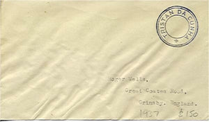 Tristan da Cunha Philatelic cover to GB with cachet VI cancel fine used