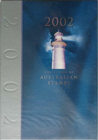 Australia Post 2002 Year Album. This book contains all the different simplified stamps issued in that year.