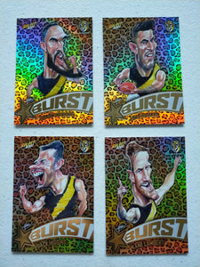 2020 Select Footy Stars Leopard Star Bursts Richmond Team Set