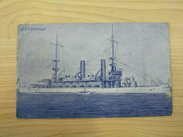American Vintage USS Kearsage American Fleet Souvenir Postcard