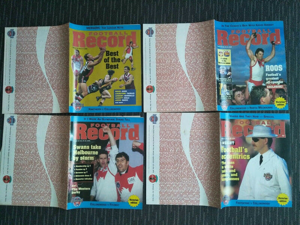 Lot Of 1996 AFL Football Records Collingwood Games x 21