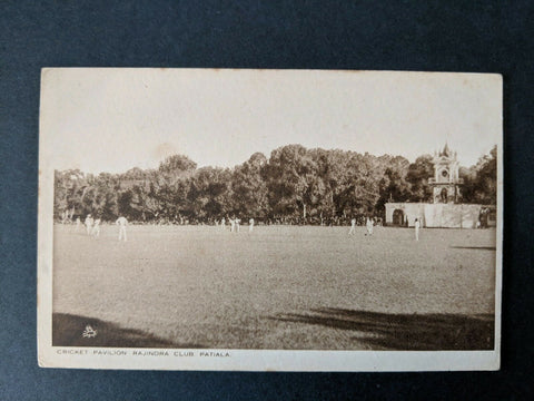 Tucks Postcard Cricket Pavilion Rajindra Club Patiala