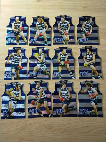2010 Select Champions Jersey Die Cut Geelong Team Set Of 12 Cards