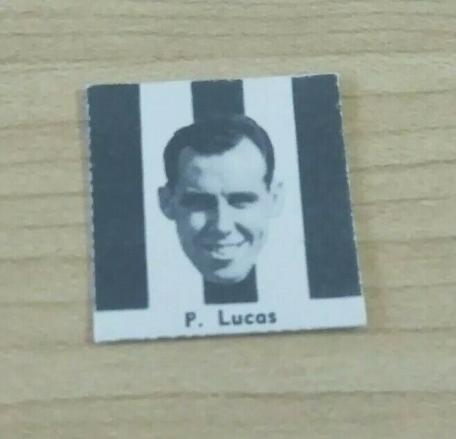 VFL 1956 Argus Newspaper Fireside Footballers Collingwood P Lucas Football Card