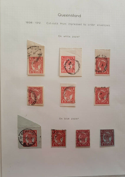 Queensland, Australian States, printed to private order envelope collection