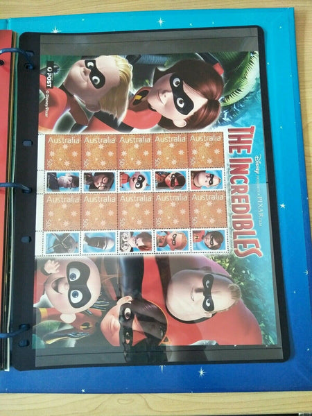 Disney Pixar Souvenir Stamp Album With Stamps 50c