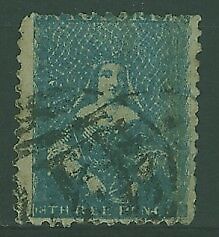 Victoria Australian States SG 78 3d blue Half Length Used