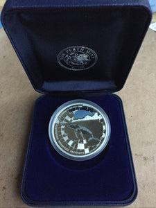 2008 Australian Antarctic Territory $1 Humpback Whale 1oz Silver Proof Coin