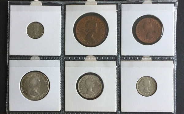 Australia 1962 Pre Decimal 6 Coin Set IDEAL BIRTHDAY GIFT