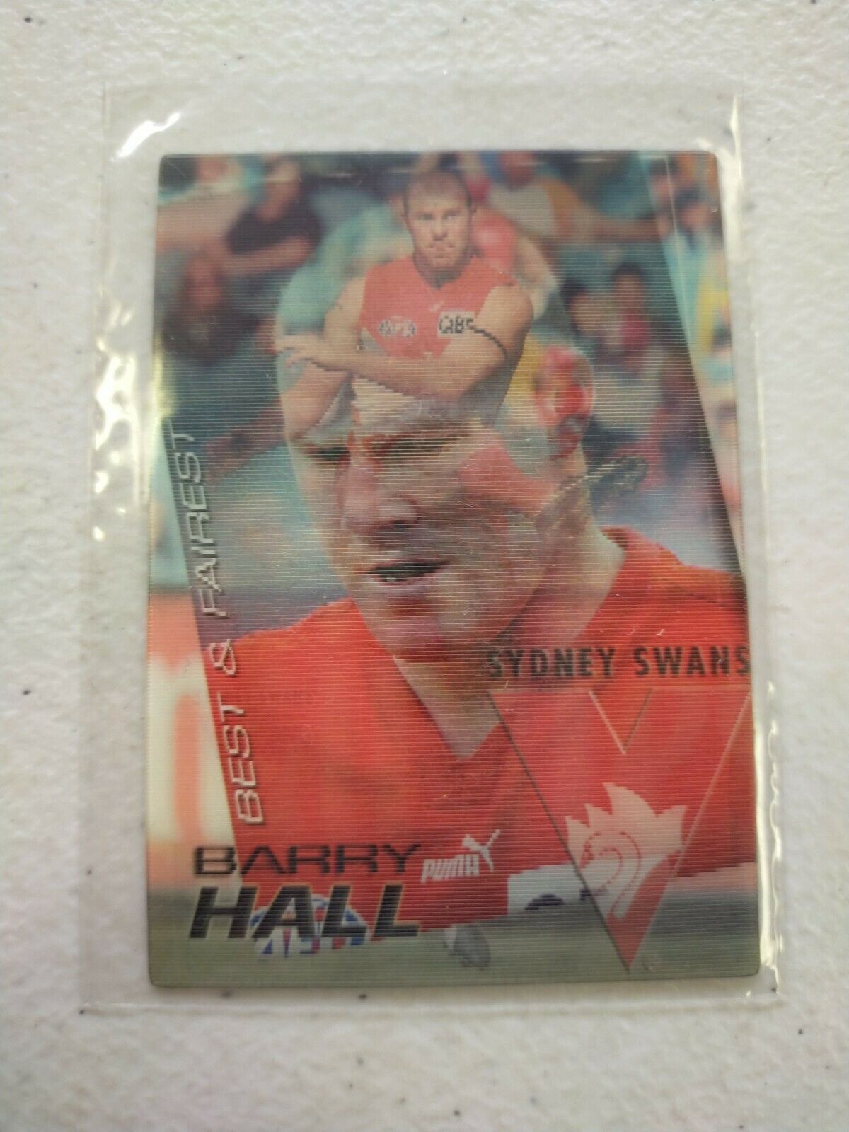 2005 Herald Sun 2D Best & Fairest Card Barry Hall Sydney