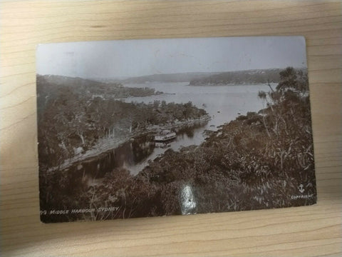 Australia Postcard 1908 Middle Harbour Sydney NSW To Scotland