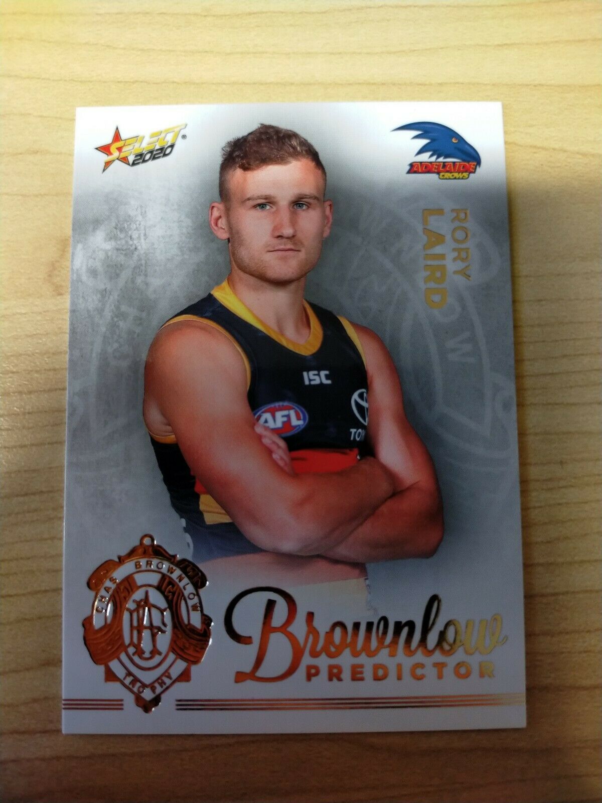 2020 Select Footy Stars Brownlow Predictor Adelaide Rory Laird No.036/140
