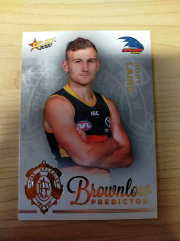2020 Select Footy Stars Brownlow Predictor Adelaide Rory Laird No.036/140